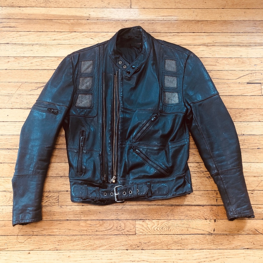 Harley Davidson Vtg Vintage Leather Biker Jacket
